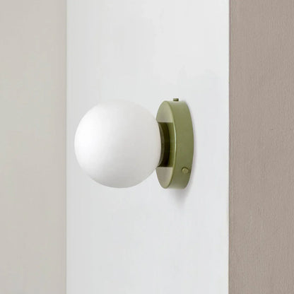 Nordic Rounded Minimalist LED Glass Wall Light