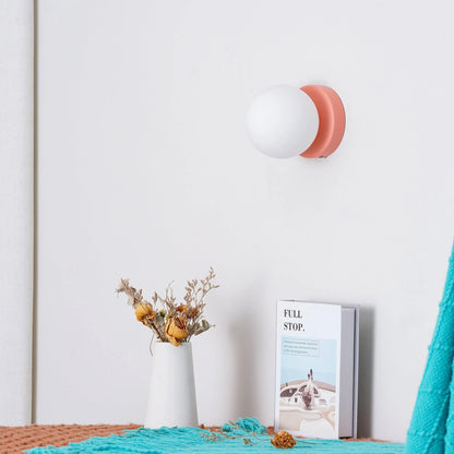 Nordic Rounded Minimalist LED Glass Wall Light