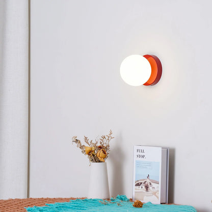 Nordic Rounded Minimalist LED Glass Wall Light