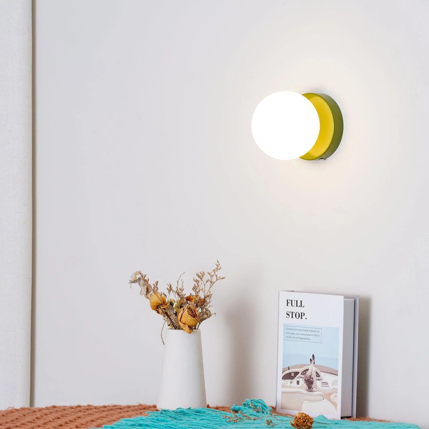 Nordic Rounded Minimalist LED Glass Wall Light
