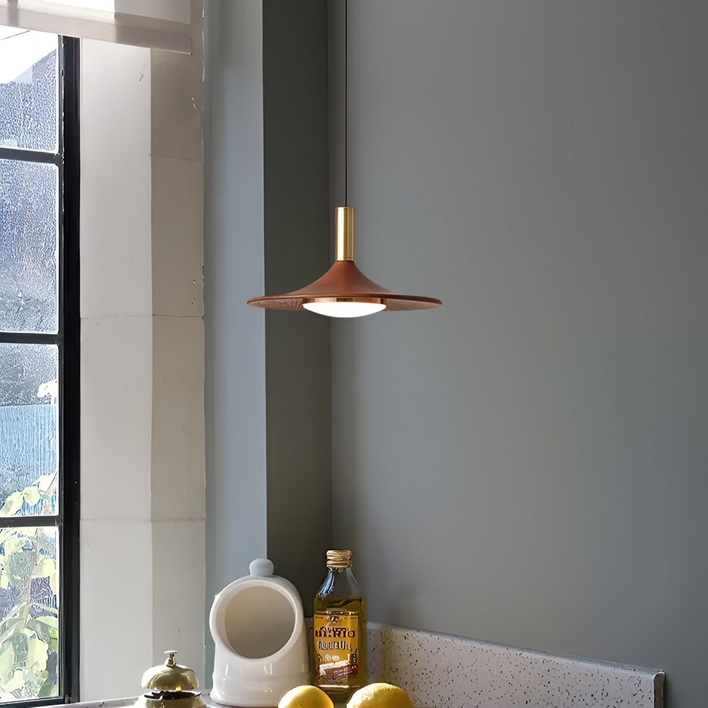 Nordic Style Iron Shade Minimalist Pendant Light