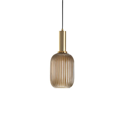 Nordic Colorful Glass Retro Pendant Light