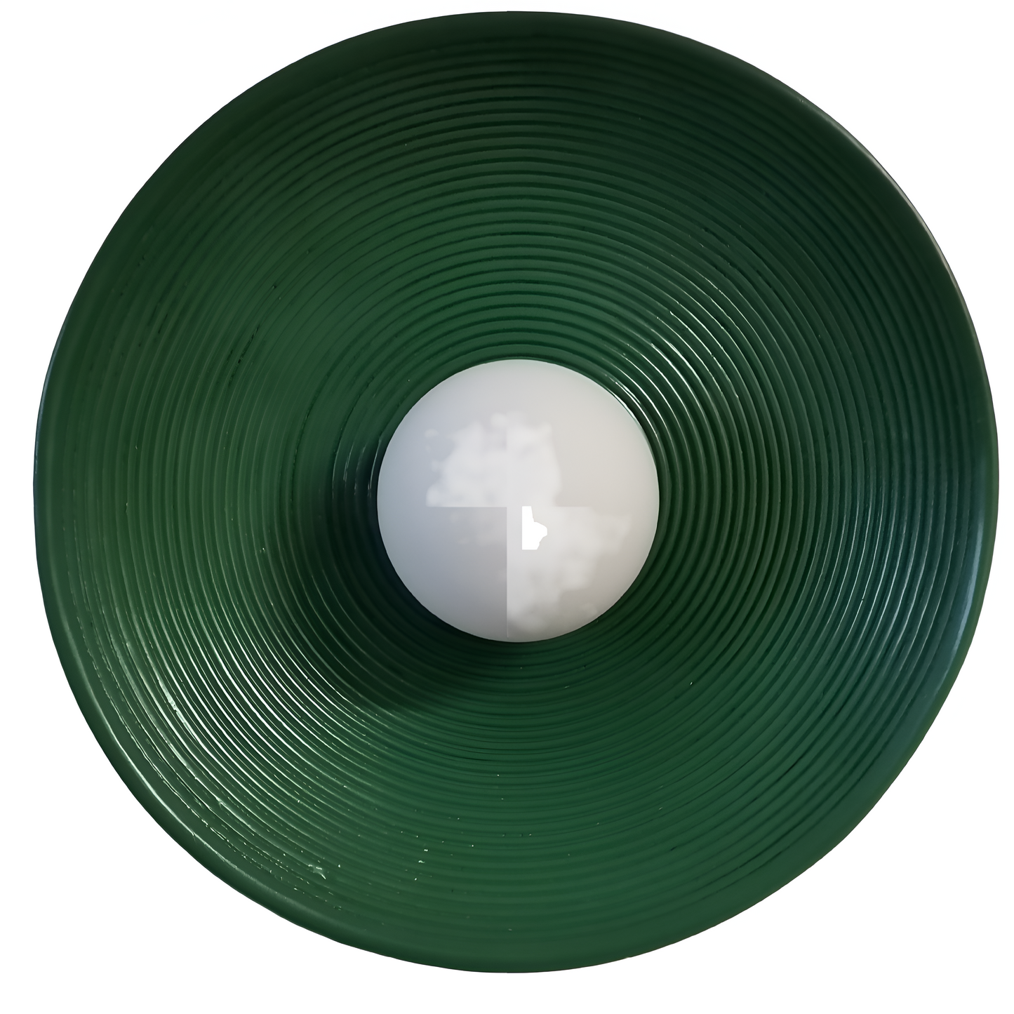 Retro Ceramic Style Resin Round Japandi LED Wall Light