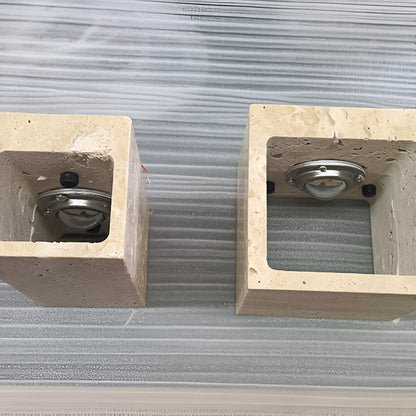 Travertine Stone Minimalist Outdoor LED Wall Light
