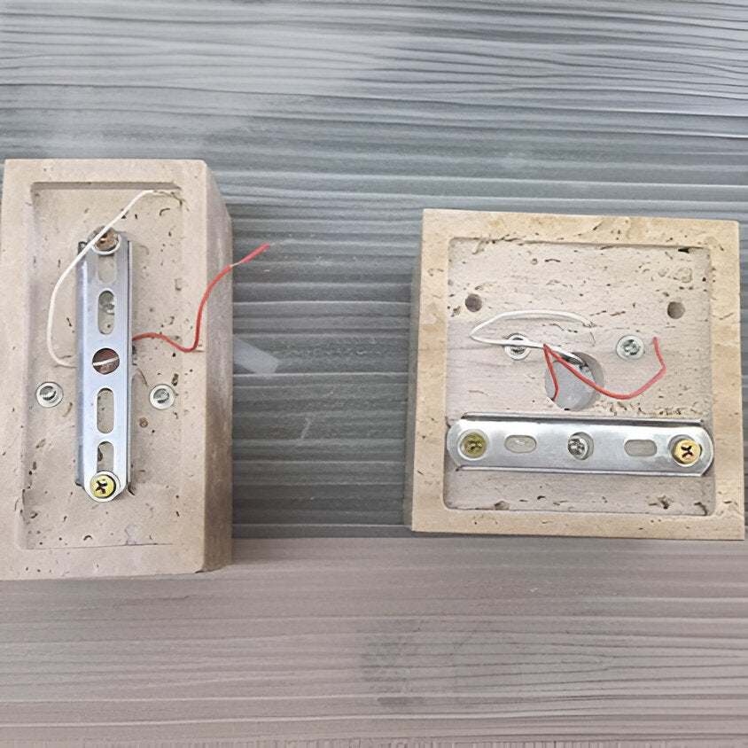 Travertine Stone Minimalist Outdoor LED Wall Light