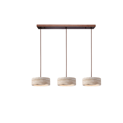 Wabi Sabi Style Travertine Stone Pendant Light