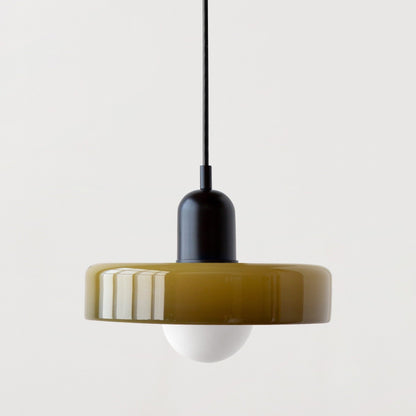 Luminous Halo Modern Glass Pendant Light — Lubrel minimalist lighting