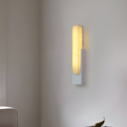Agatha Modern Artificial Alabaster Minimalist Wall Light