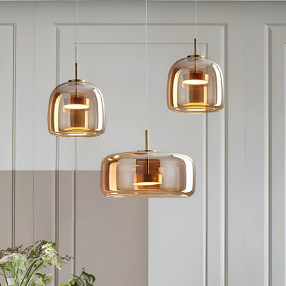 Retro Hailie Modern Glass LED Pendant Light