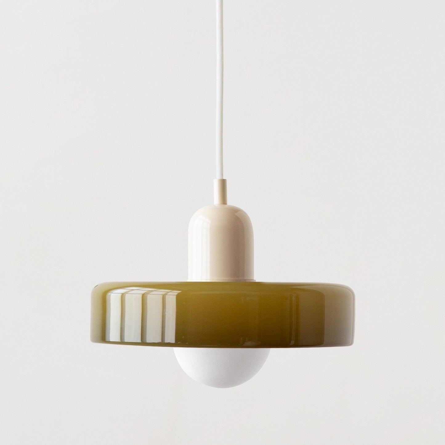 Luminous Halo Modern Glass Pendant Light — Lubrel minimalist lighting