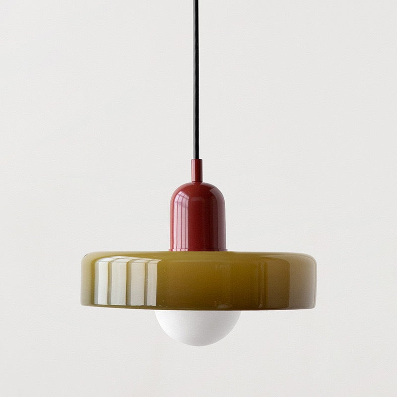 Luminous Halo Modern Glass Pendant Light — Lubrel minimalist lighting