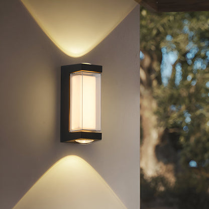 Nordic Up Down Acrylic Waterproof Minimalist Outdoor Wall Light