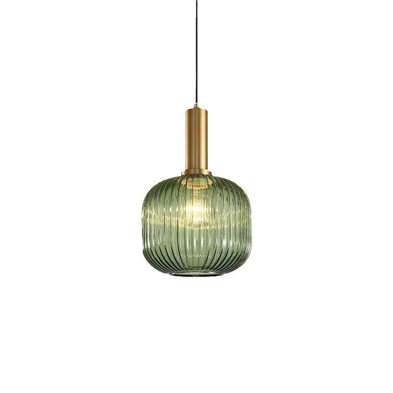 Nordic Colorful Glass Retro Pendant Light