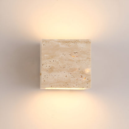 Travertine Stone Minimalist Outdoor LED Wall Light