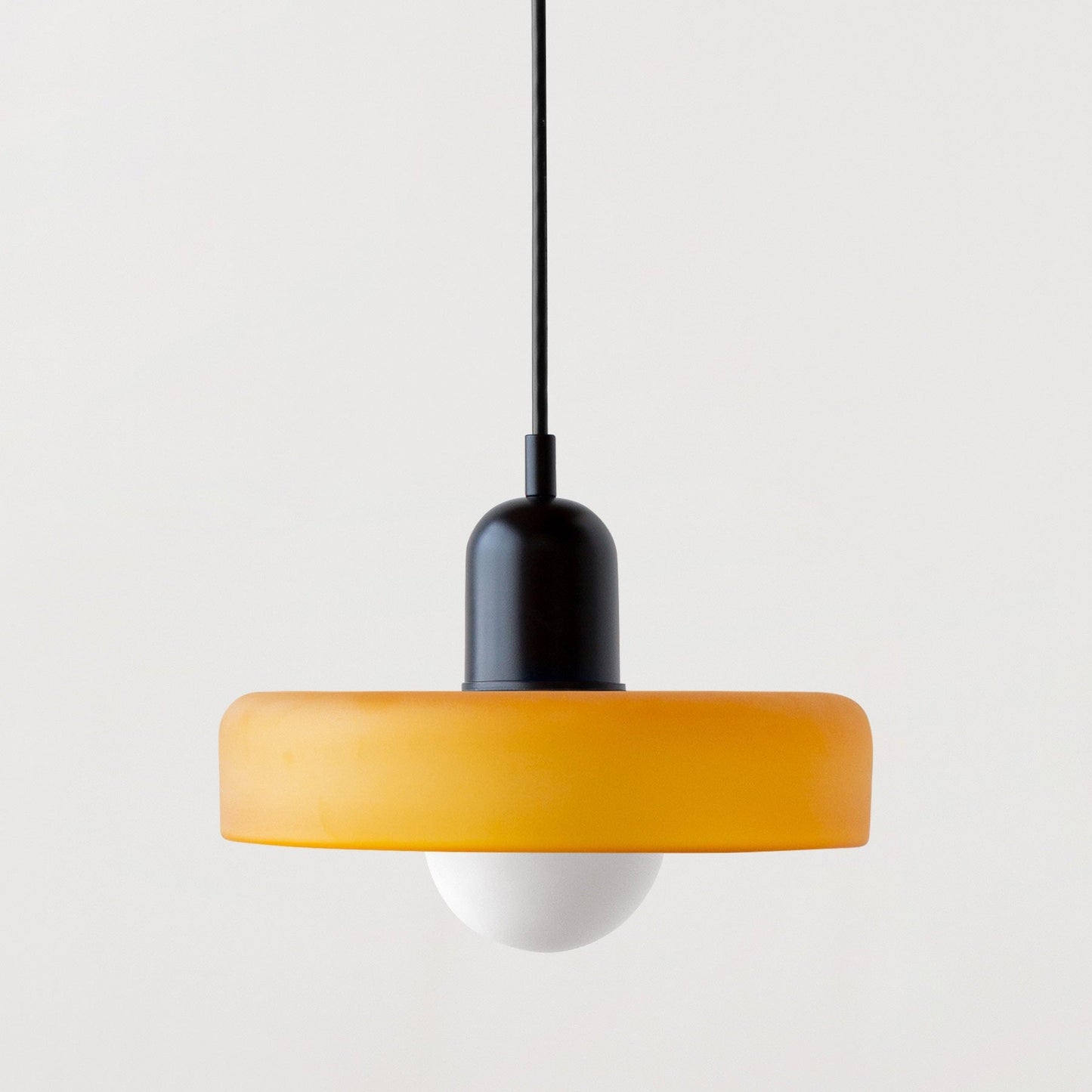 Luminous Halo Modern Glass Pendant Light — Lubrel minimalist lighting