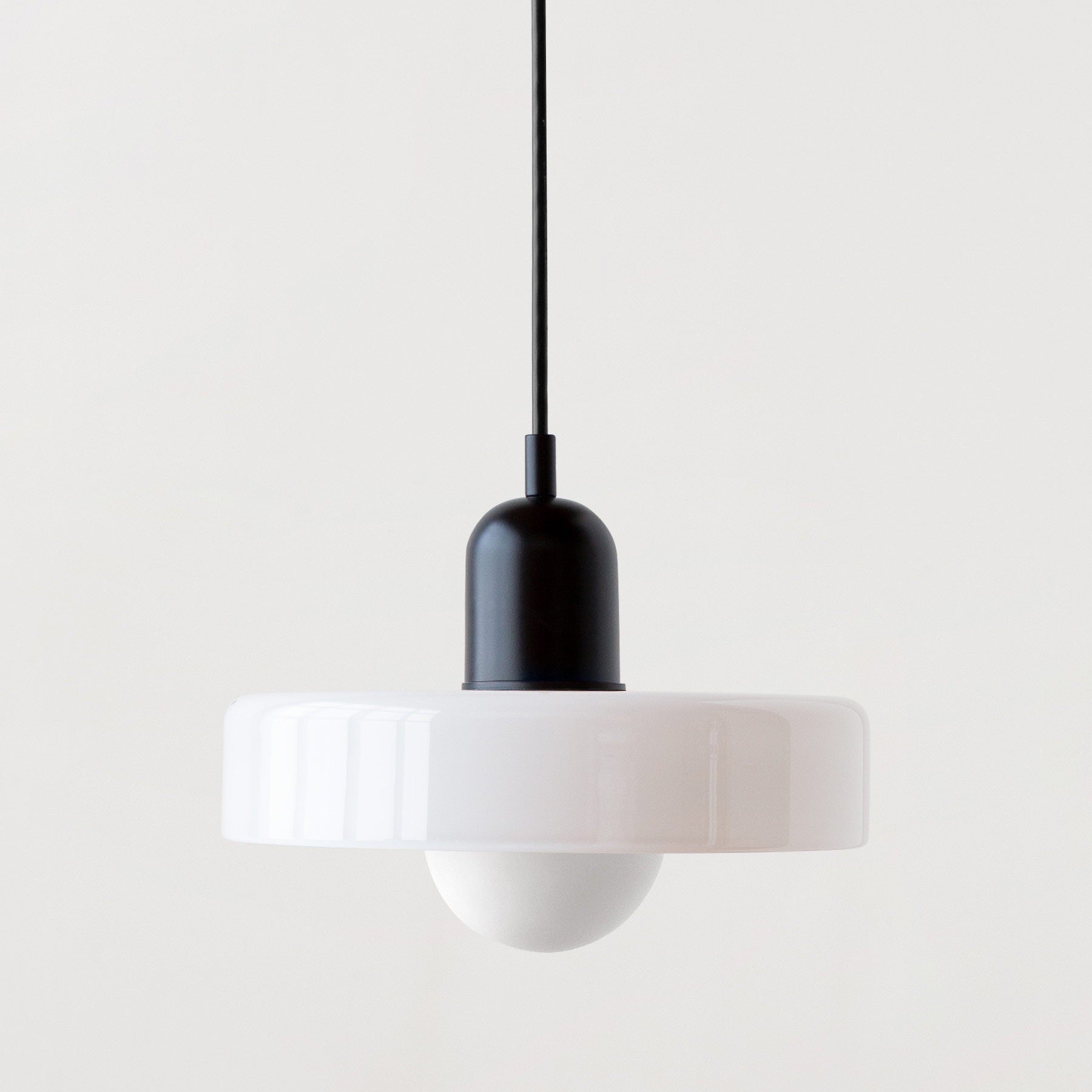 Luminous Halo Modern Glass Pendant Light — Lubrel minimalist lighting