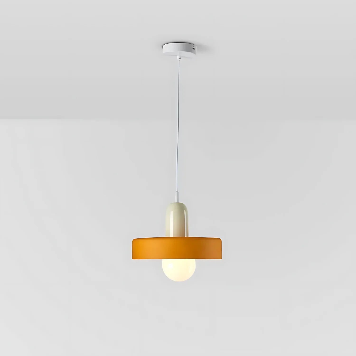 Luminous Halo Modern Glass Pendant Light — Lubrel minimalist lighting