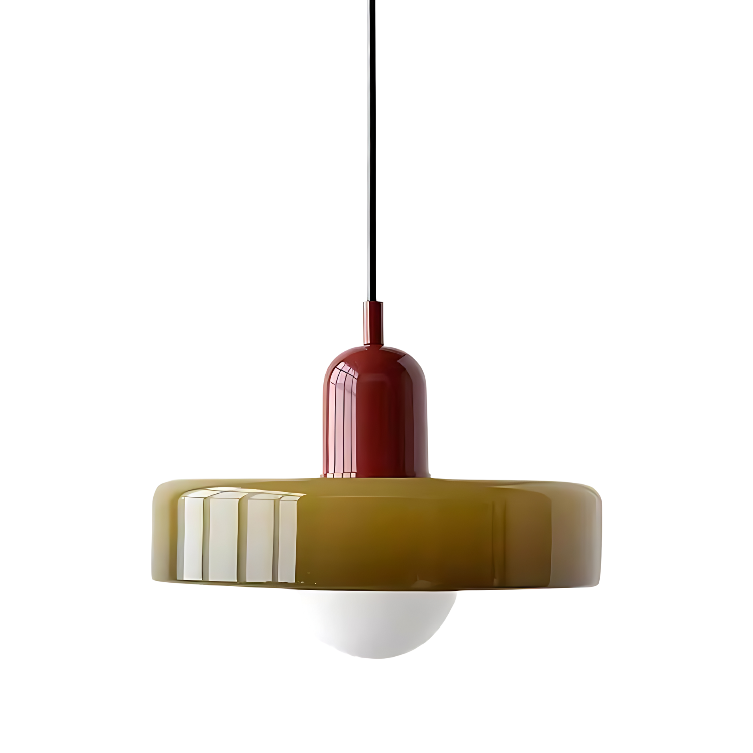 Luminous Halo Modern Glass Pendant Light — Lubrel minimalist lighting