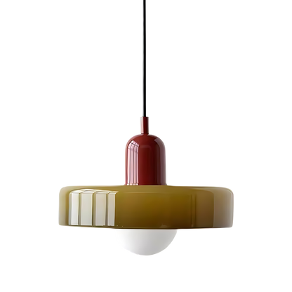 Luminous Halo Modern Glass Pendant Light — Lubrel minimalist lighting