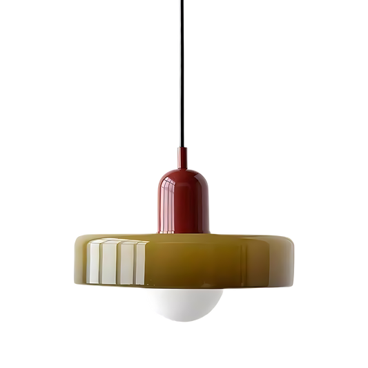 Luminous Halo Modern Glass Pendant Light — Lubrel minimalist lighting