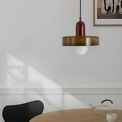 Luminous Halo Modern Glass Pendant Light — Lubrel minimalist lighting