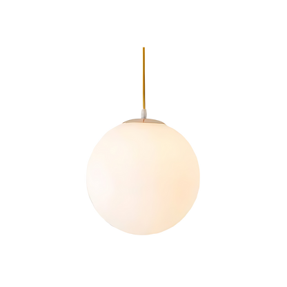 Nordic Globe Milky Glass Pendant Light