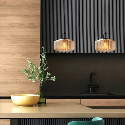 Retro Colored Glass Minimalist Pendant Light