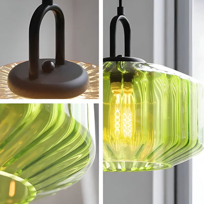 Retro Colored Glass Minimalist Pendant Light