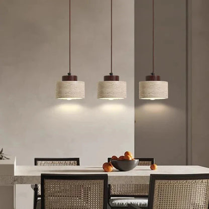 Nordic Travertine Clear Minimalist Pendant Light