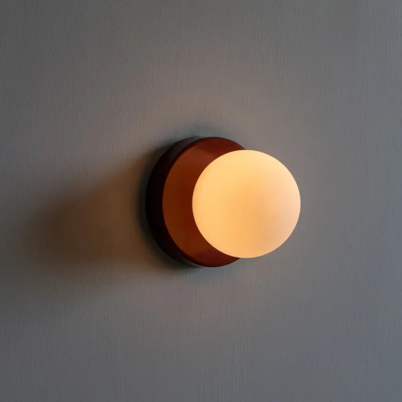 Nordic Rounded Minimalist LED Glass Wall Light