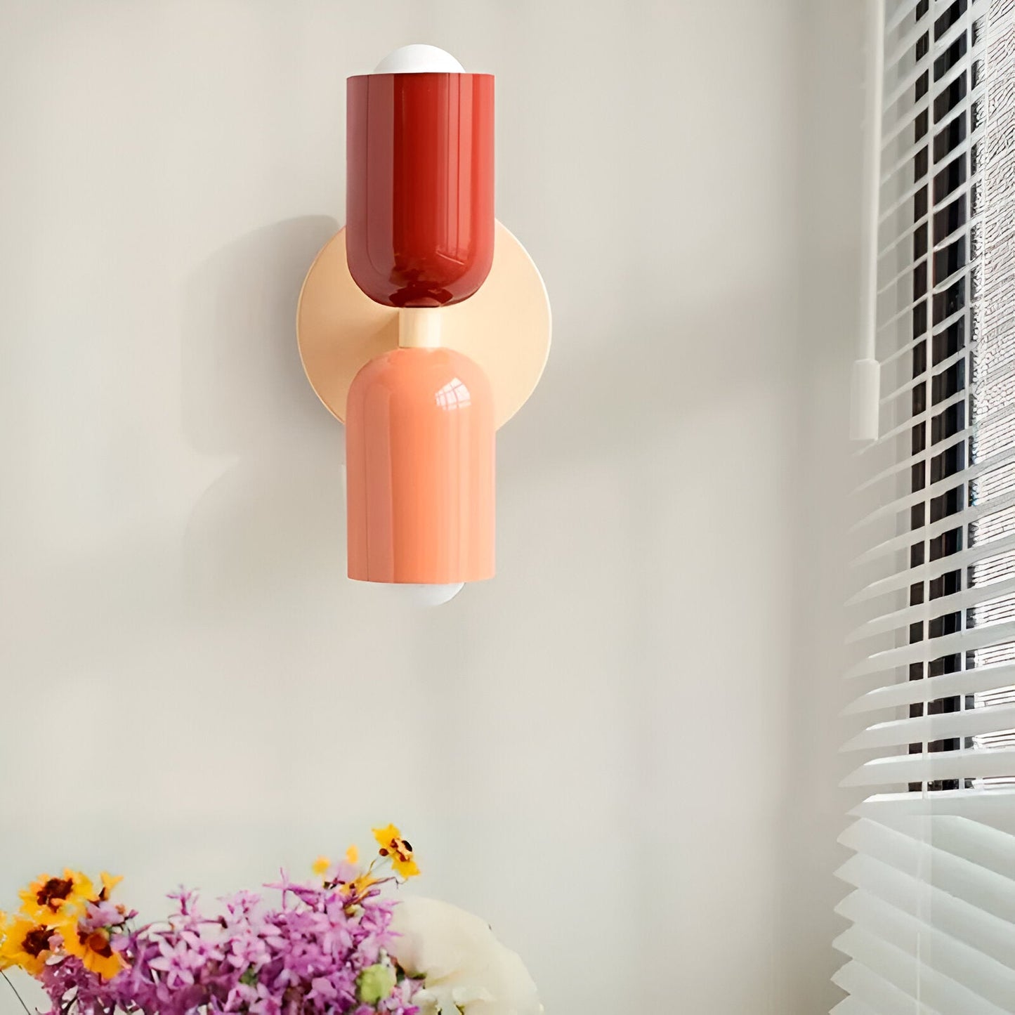 Nordic Colorful Double Head Iron Wall Light