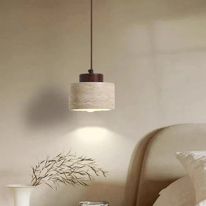 Nordic Travertine Clear Minimalist Pendant Light
