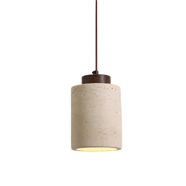 Nordic Travertine Clear Minimalist Pendant Light