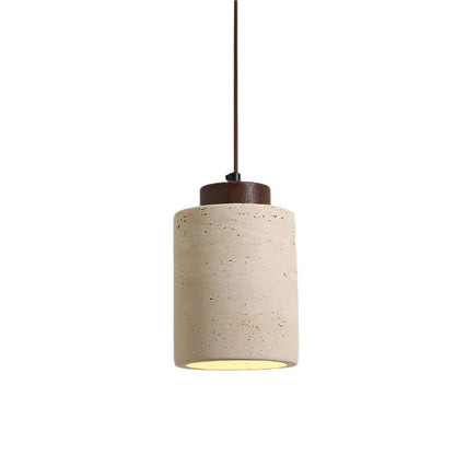 Nordic Travertine Clear Minimalist Pendant Light