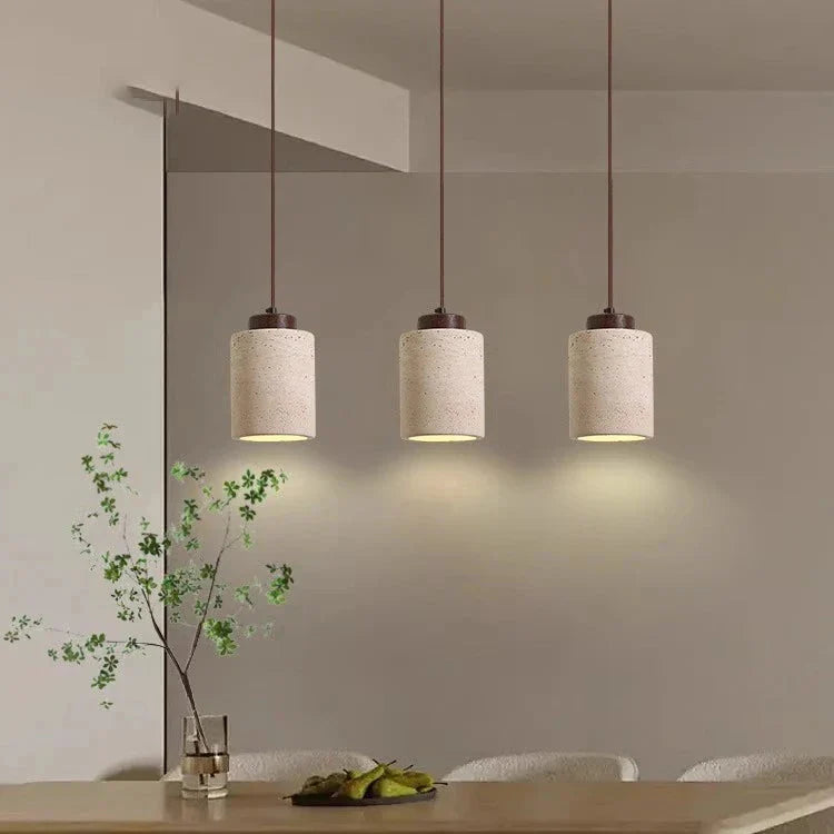 Nordic Travertine Clear Minimalist Pendant Light