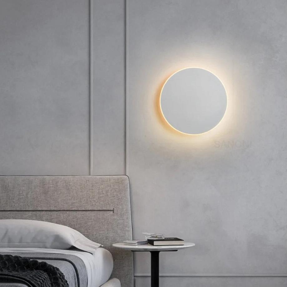 Lubrel — Modern Nordic Round Aluminum Minimalist LED Wall Light — minimalist lighting