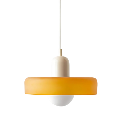 Luminous Halo Modern Glass Pendant Light — Lubrel minimalist lighting