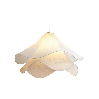 Radiance of Serenity Fabric Japandi Pendant Light