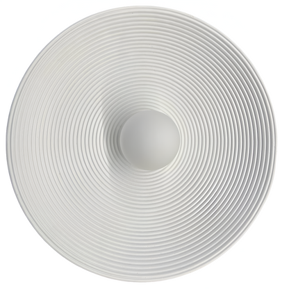 Retro Ceramic Style Resin Round Japandi LED Wall Light