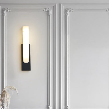 Agatha Modern Artificial Alabaster Minimalist Wall Light