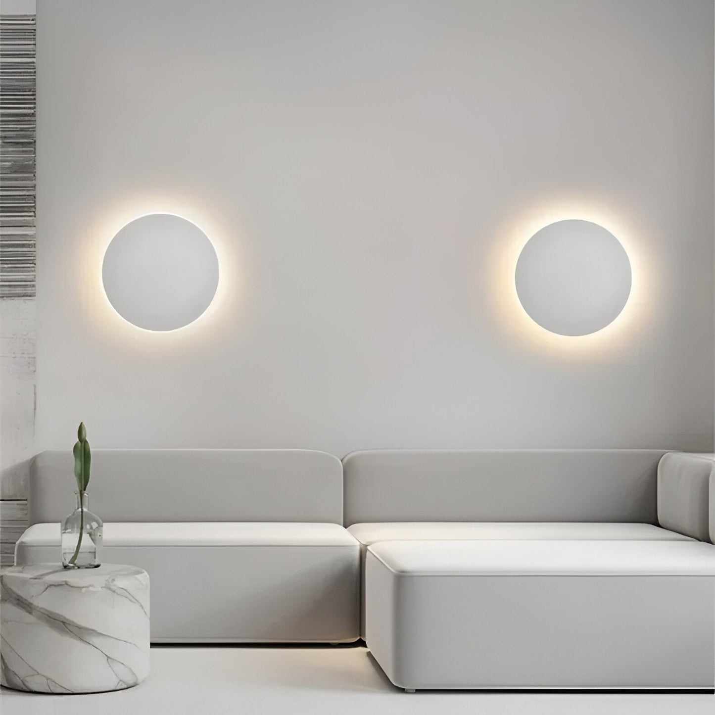 Lubrel — Modern Nordic Round Aluminum Minimalist LED Wall Light — minimalist lighting