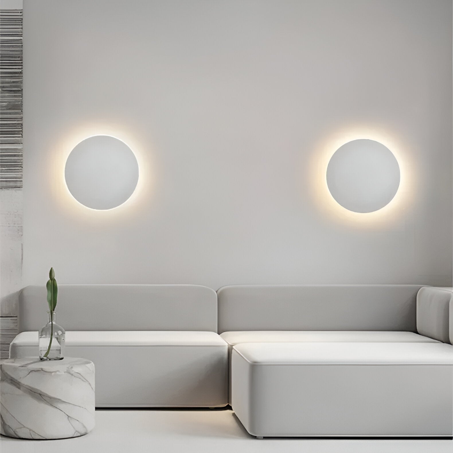 Lubrel — Modern Nordic Round Aluminum Minimalist LED Wall Light — minimalist lighting