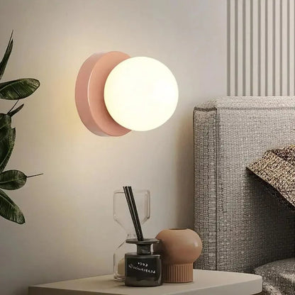 Nordic Rounded Minimalist LED Glass Wall Light