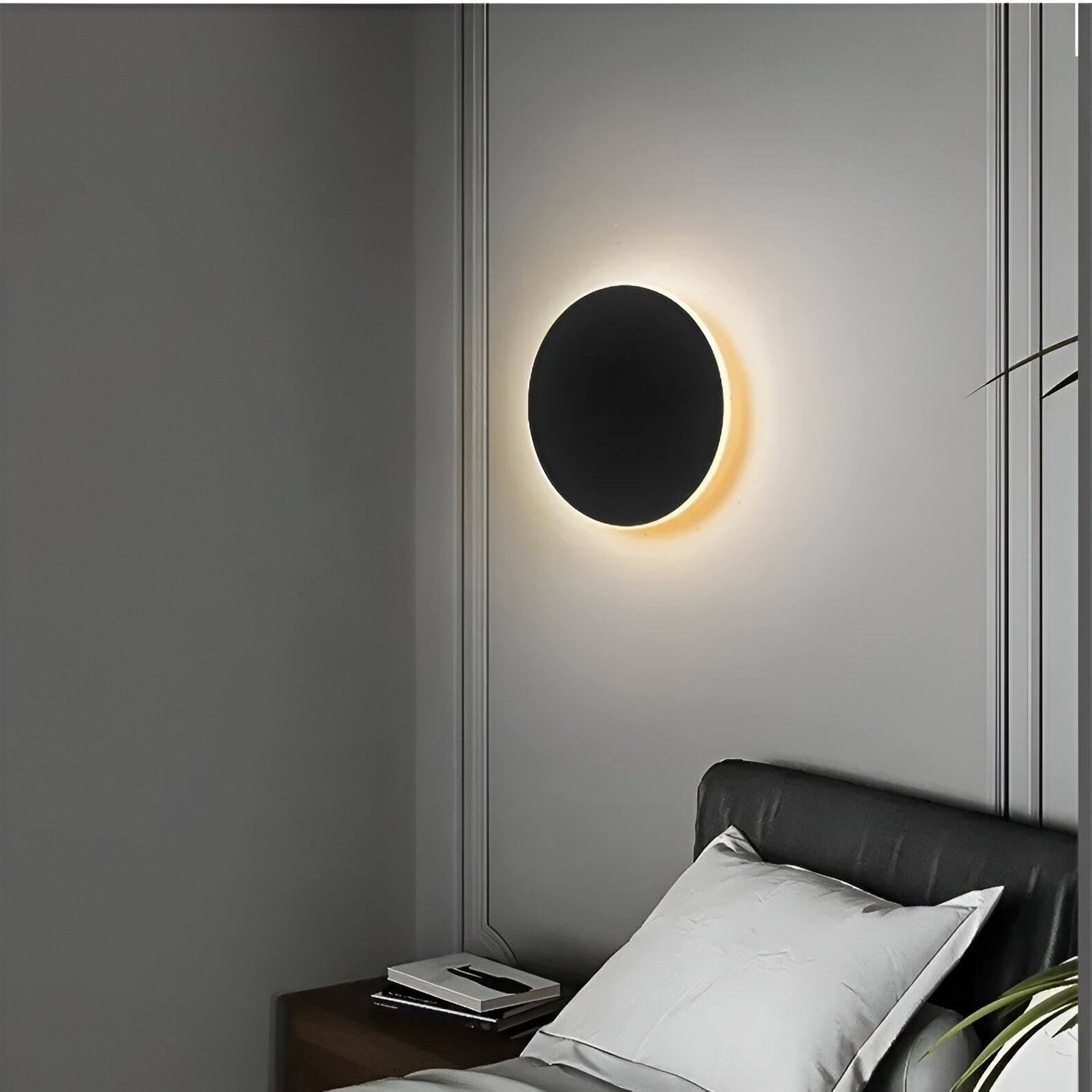 Lubrel — Modern Nordic Round Aluminum Minimalist LED Wall Light — minimalist lighting