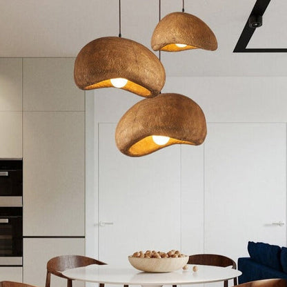 Wabi-Sabi Cloud Japandi Resin Pendant Light