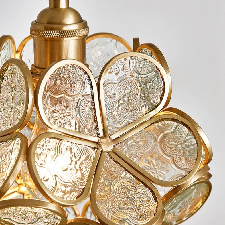 Nordic Flower Glass Pendant Light