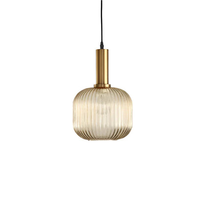 Nordic Colorful Glass Retro Pendant Light