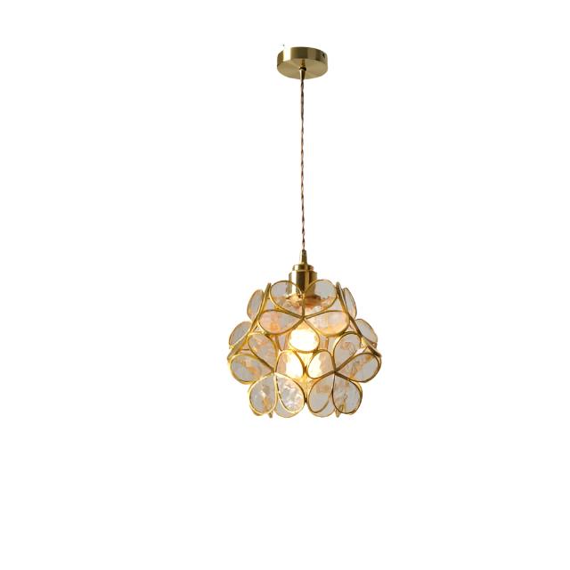 Nordic Flower Glass Pendant Light