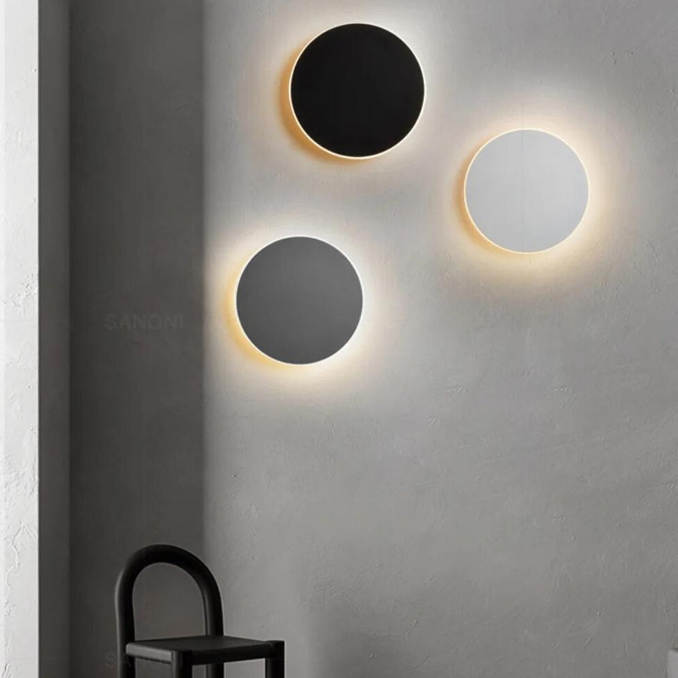 Lubrel — Modern Nordic Round Aluminum Minimalist LED Wall Light — minimalist lighting